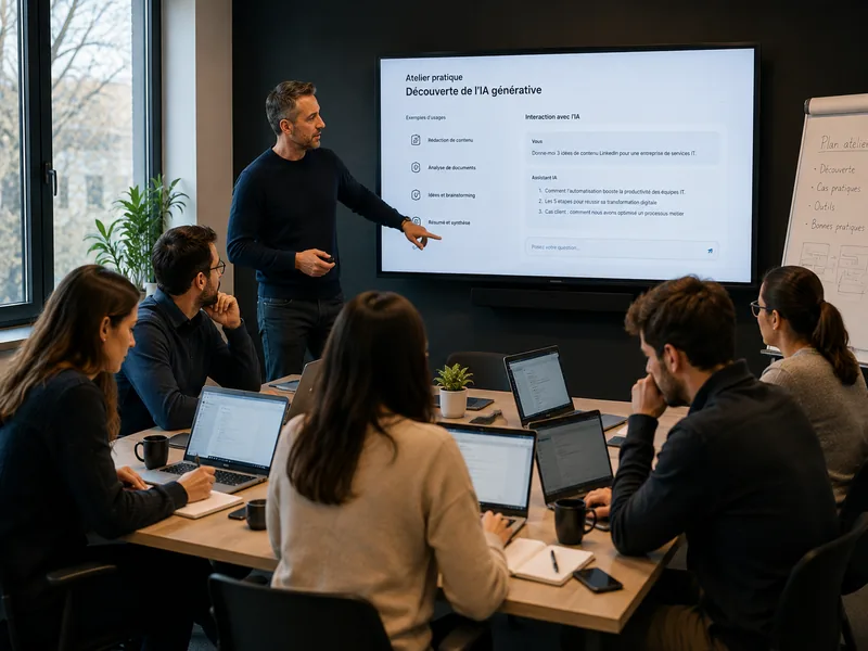 Formation pratique à l'intelligence artificielle générative en entreprise